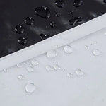 Gominimo Temp Blackout Blinds Curtain Detachable Set of 2 240 x 140cm Black - Home & Garden > Curtains