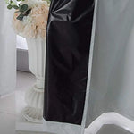Gominimo Temp Blackout Blinds Curtain Detachable Set of 2 240 x 140cm Black - Home & Garden > Curtains