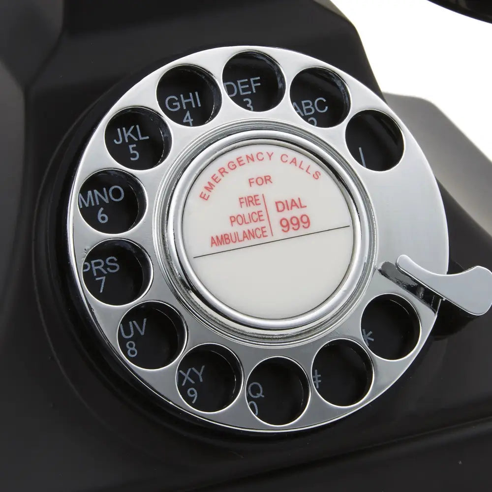 GPO Retro 200 Rotary Telephone - Black - Home & Garden > Wall Art