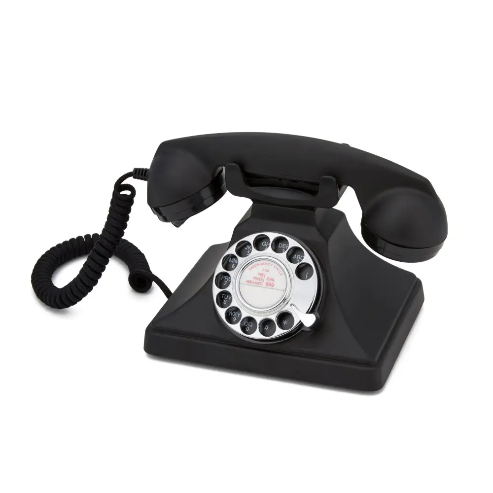 GPO Retro 200 Rotary Telephone - Black - Home & Garden > Wall Art