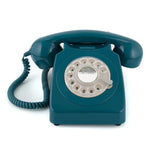 GPO Retro 746 Rotary Telephone - Azure Blue - Home & Garden > Wall Art