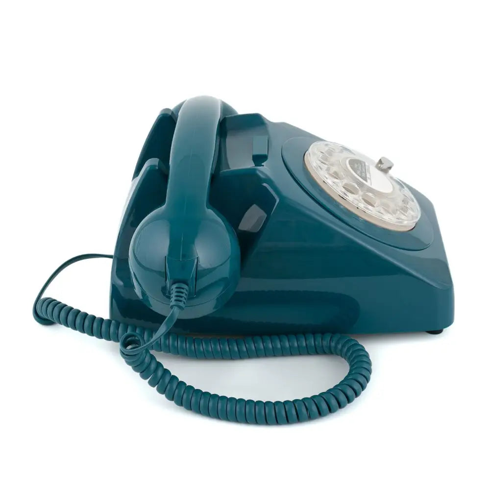 GPO Retro 746 Rotary Telephone - Azure Blue - Home & Garden > Wall Art
