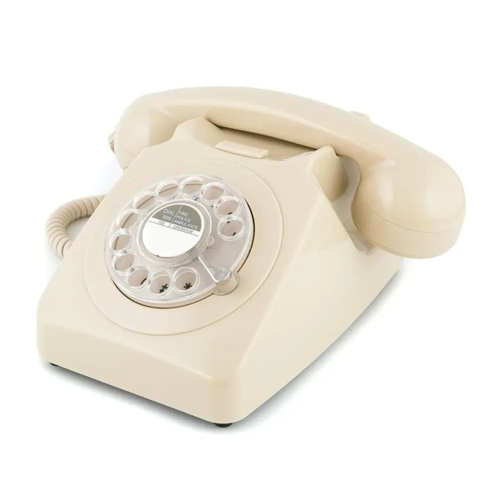 GPO Retro 746 Rotary Telephone - Ivory - Home & Garden > Wall Art
