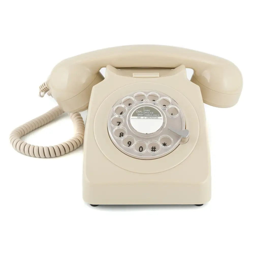 GPO Retro 746 Rotary Telephone - Ivory - Home & Garden > Wall Art