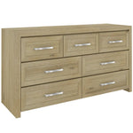 Gracelyn Dresser 7 Chest of Drawers Solid Wood Bedroom Storage - Smoke - Furniture > Bedroom