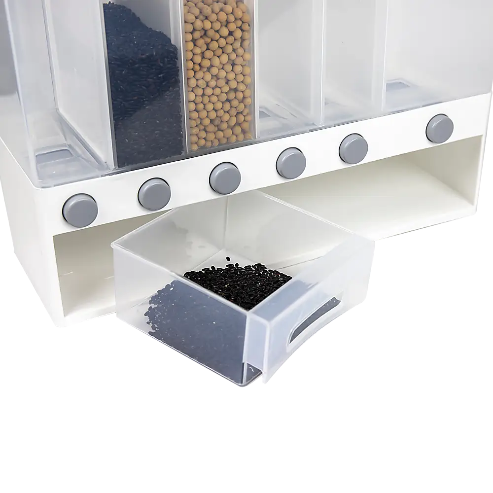 Grain Container Cereal Dispenser 10L Dry Food Rice Flour Storage Box Wall - Home & Garden > Storage