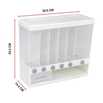 Grain Container Cereal Dispenser 10L Dry Food Rice Flour Storage Box Wall - Home & Garden > Storage