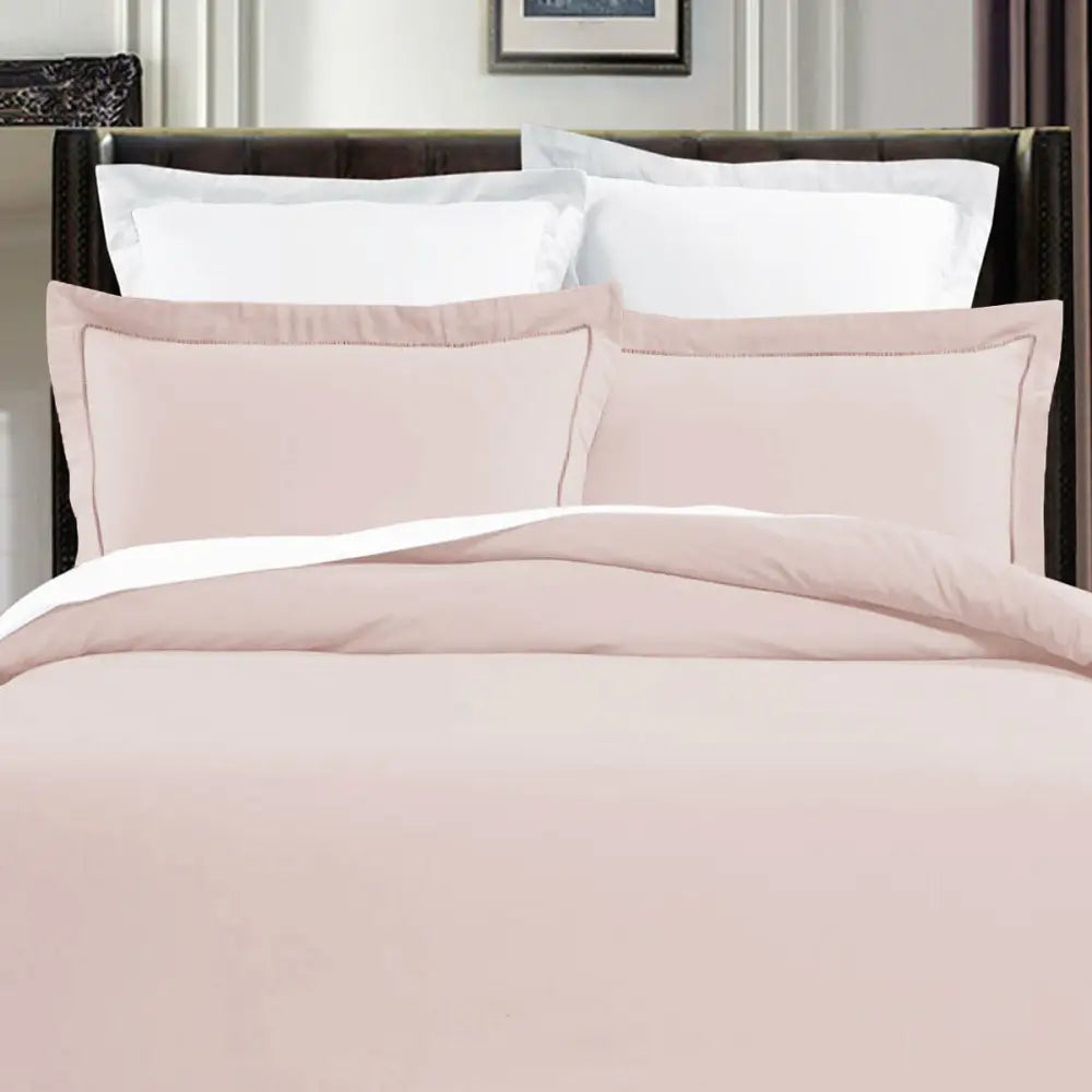 Grand Aterlier Pima Cotton Rose Dust Quilt Cover Set King - Home & Garden > Bedding > Duvet Covers