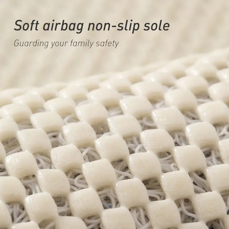 Gray Non-Slip Loofah-Style Bathroom Mat – Quick-Dry and Soft 40*60cm - Home & Garden > Bathroom Accessories > Bath Mats