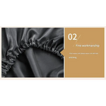 Gray Silky Satin Pillowcase Pair - Smooth for Hair & Skin Elastic Fitted (46x70 + 16cm) - Home & Garden > Bedding >