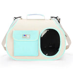 Green Colors Pet Carrier Backpack Breathable Cat Carrier Backpack with Transparent Window Airline Approved Dog Backpack