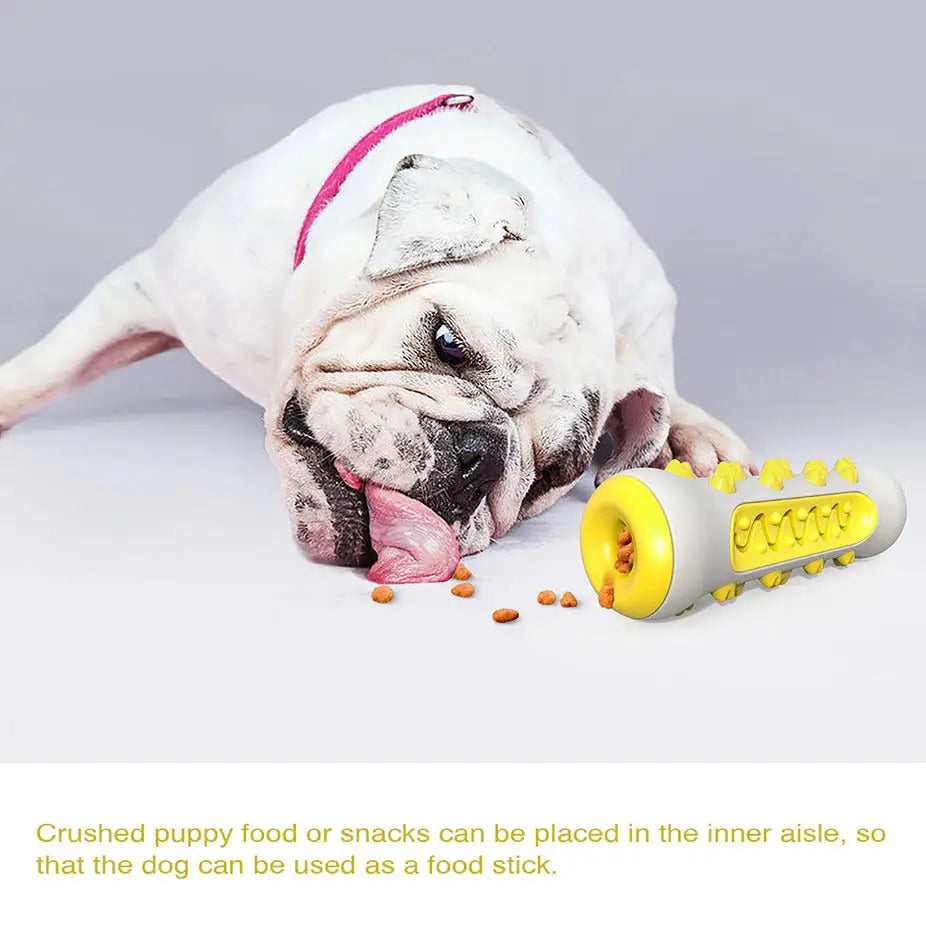 Green Dog Squeaky Toys For Aggressive Chewers Tough Toothbrush Dog Chew Toy Nearly Indestructible Rubber Toys For Pet
