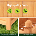 Green Fingers 2X Garden Bed Wooden 64x35x115cm Planter Raised Box Container Trellis - Home & Garden > Garden Beds >