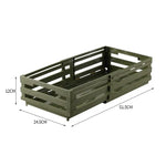 Green Foldable Industrial Storage Crates - Portable Outdoor Collapsible Storage Box for Home and Travel - Furniture >