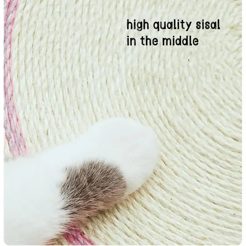 Green Frog Cat Scratcher Bed - Sisal Scratch Pad with Fun Animal 40*40*10cm - Pet Care > Cat Supplies > Cat Scratchers