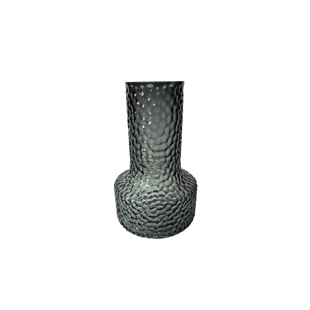 Green Hammer Glass Vase - 25cm - Home & Garden > Decor > Vases & Table Decor