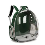Green Pet Carrier Backpack with Transparent Window 33*18*42cm - Pet Care > Cat Supplies > Cat Carriers & Crates