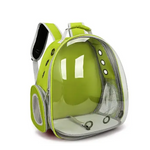 Green Red Pet Carrier Backpack with Transparent Window 33*18*42cm - Pet Care > Cat Supplies > Cat Carriers & Crates