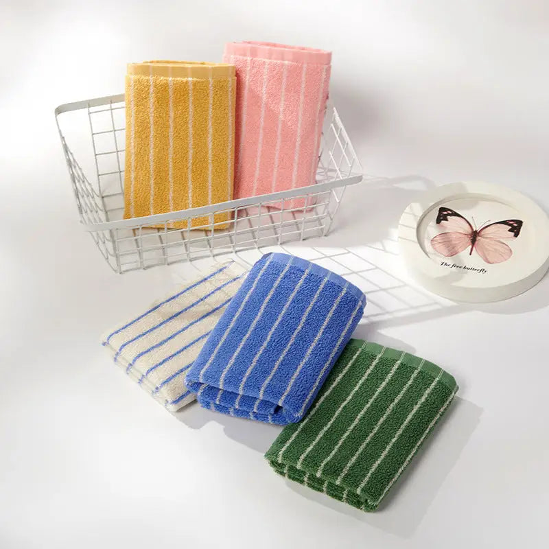 Green Soft and Absorbent Cotton Towel Set | 3-Piece Luxury Bath Towels - Ideal for Adults Face & Bath Towels - Home &