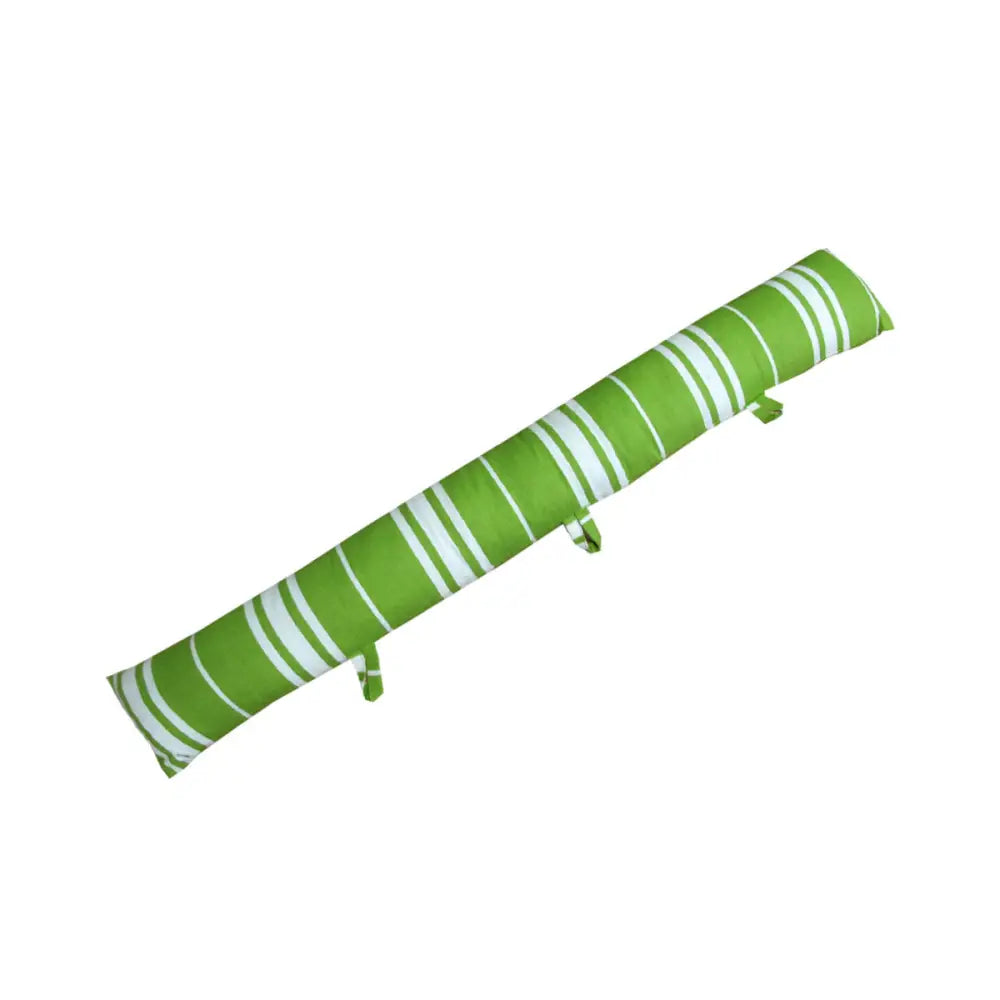 Green Striped 320g Light Weight Draught Excluder 90 x 14 cm - Home & Garden > Decor