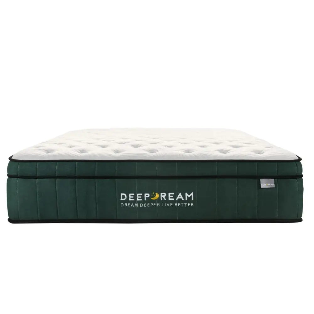 Green Tea Cool Gel Memory Foam Mattress 36cm 5 Zone Double - Furniture > Mattresses