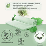 Green Tea Cool Gel Memory Foam Mattress 36cm 5 Zone Double - Furniture > Mattresses