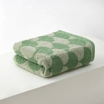 Green Thickened and Enlarged Cotton Hand Towels - 3 Pack (34x74cm) - Soft and Absorbent Bath Towels for Adults - Home &