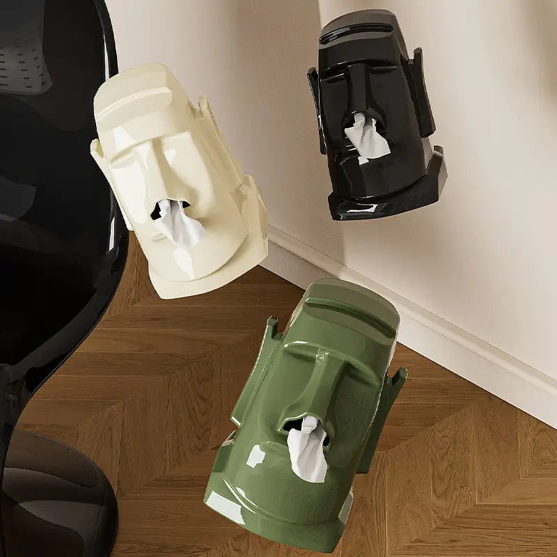 Green Versatile Desktop Headphone Stand & Tissue Box (23.5x17x14.5cm) - Home & Garden > Storage > Storage Boxes