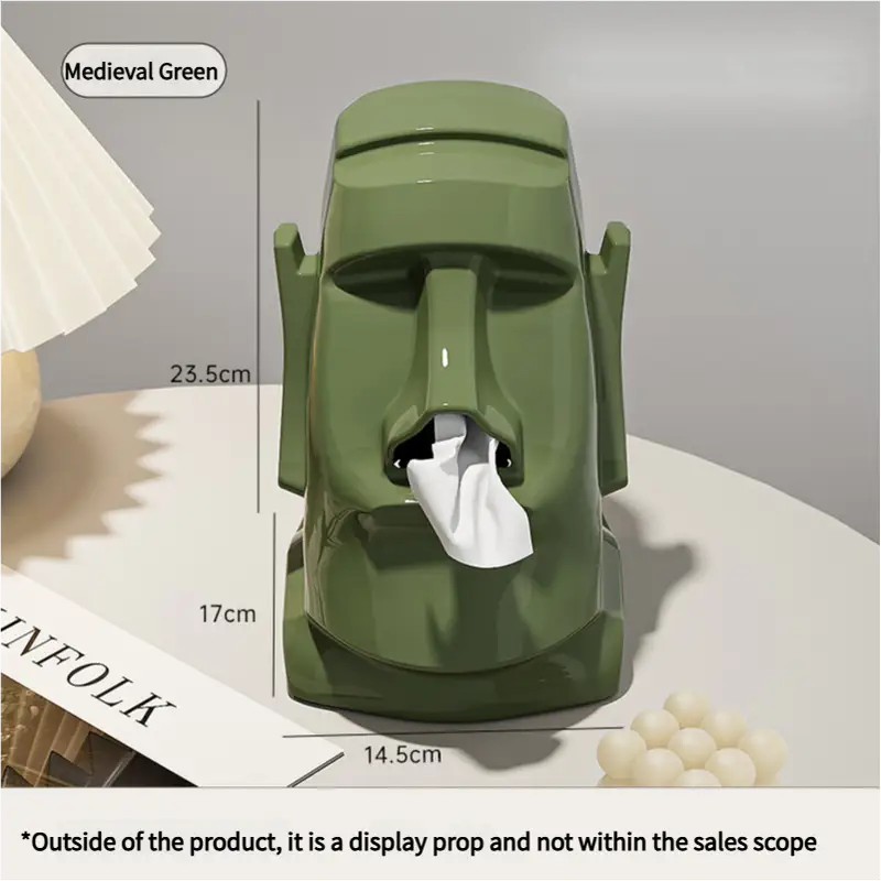 Green Versatile Desktop Headphone Stand & Tissue Box (23.5x17x14.5cm) - Home & Garden > Storage > Storage Boxes