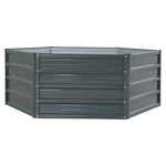 Greenfingers 2x Garden Bed 130x130x46cm Planter Box Raised Container Galvanised - Home & Garden > Garden Beds