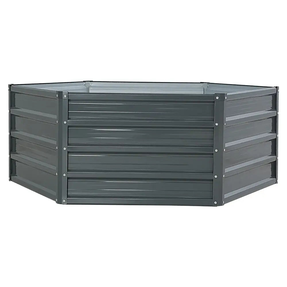 Greenfingers 2x Garden Bed 130x130x46cm Planter Box Raised Container Galvanised - Home & Garden > Garden Beds