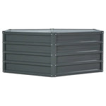 Greenfingers 2x Garden Bed 130x130x46cm Planter Box Raised Container Galvanised - Home & Garden > Garden Beds