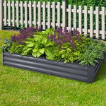Greenfingers 2x Garden Bed 210x90cm Planter Box Raised Container Galvanised Herb - Home & Garden > Garden Beds