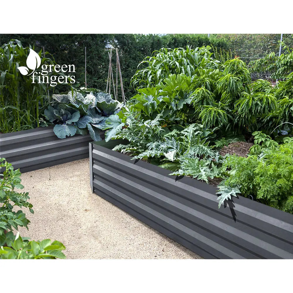 Greenfingers 2x Garden Bed 210x90cm Planter Box Raised Container Galvanised Herb - Home & Garden > Garden Beds