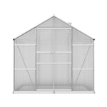 Greenfingers Aluminium Greenhouse Green House Polycarbonate Garden Shed 2.4x2.5M - Home & Garden > Green Houses