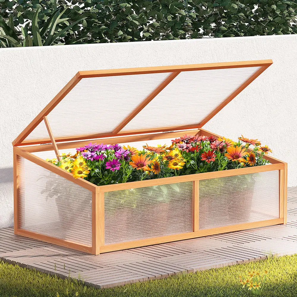 Greenfingers Garden Bed 110x58x42cm Wooden Planter Box Raised Container Growing - Home & Garden > Garden Beds