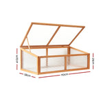 Greenfingers Garden Bed 110x58x42cm Wooden Planter Box Raised Container Growing - Home & Garden > Garden Beds