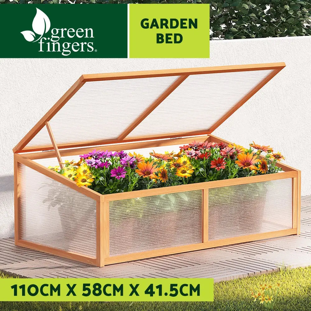 Greenfingers Garden Bed 110x58x42cm Wooden Planter Box Raised Container Growing - Home & Garden > Garden Beds