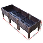 Greenfingers Garden Bed 120x40x36cm PP Planter Box Raised Container Growing Herb - Home & Garden > Garden Beds