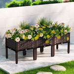 Greenfingers Garden Bed 120x40x36cm PP Planter Box Raised Container Growing Herb - Home & Garden > Garden Beds