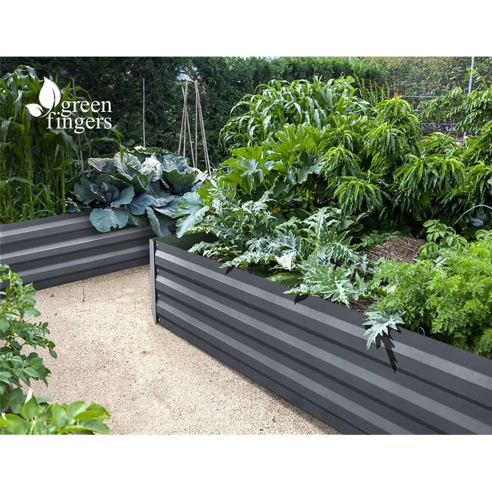 Greenfingers Garden Bed 150x90cm Planter Box Raised Container Galvanised Steel - Home & Garden > Garden Beds