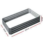 Greenfingers Garden Bed 150x90cm Planter Box Raised Container Galvanised Steel - Home & Garden > Garden Beds
