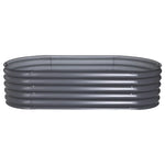 Greenfingers Garden Bed 160X80X42cm Oval Planter Box Raised Container Galvanised - Home & Garden > Garden Beds