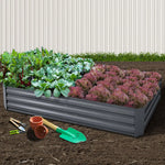 Greenfingers Garden Bed 210x90cm Planter Box Raised Container Galvanised Steel - Home & Garden > Garden Beds