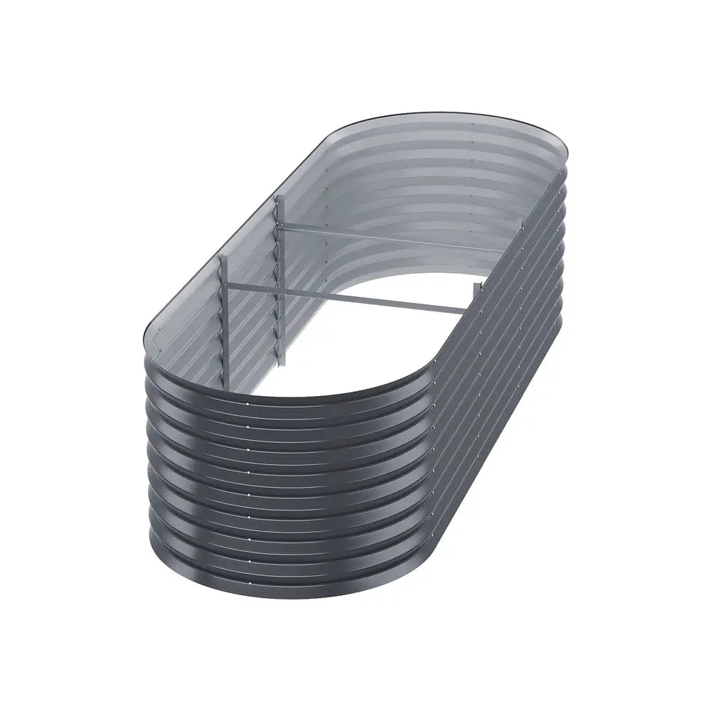 Greenfingers Garden Bed 240X80X56cm Oval Planter Box - Home & Garden > Garden Beds