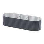 Greenfingers Garden Bed 240X80X56cm Oval Planter Box - Home & Garden > Garden Beds