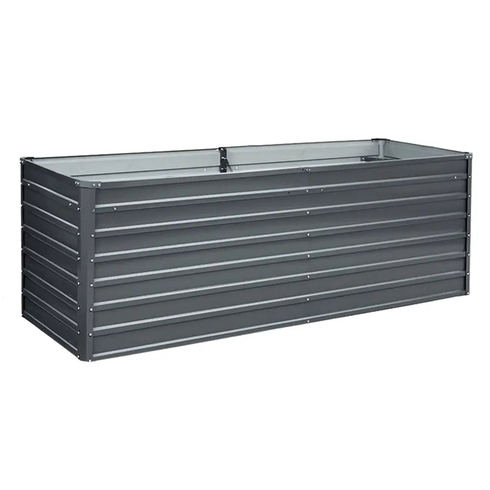Greenfingers Garden Bed 240x80x77cm Planter Box Raised Container Galvanised Herb - Home & Garden > Garden Beds