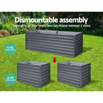 Greenfingers Garden Bed 240x80x77cm Planter Box Raised Container Galvanised Herb - Home & Garden > Garden Beds