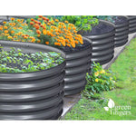 Greenfingers Garden Bed 320X80X42cm Oval Planter Box Raised Container Galvanised - Home & Garden > Garden Beds