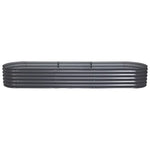 Greenfingers Garden Bed 320X80X42cm Oval Planter Box Raised Container Galvanised - Home & Garden > Garden Beds